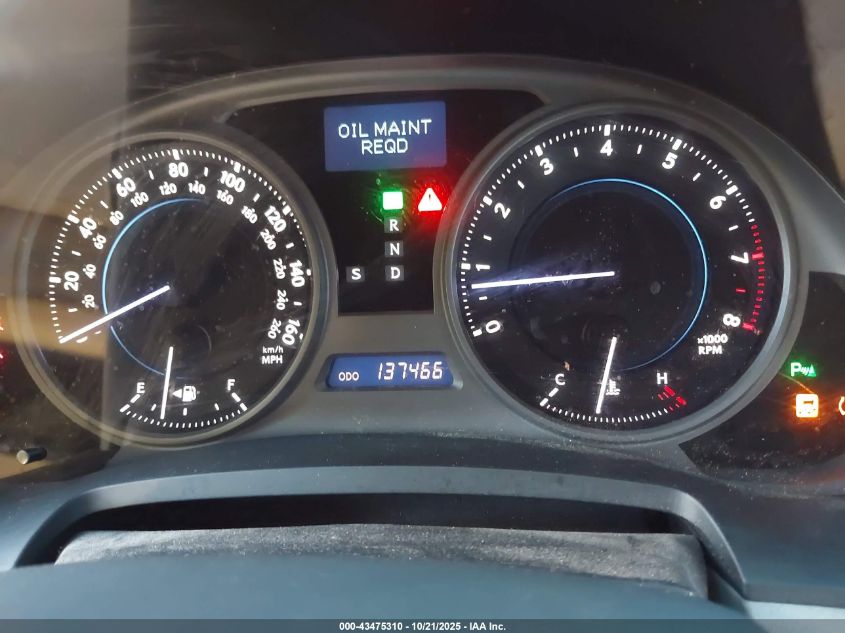 2007 Lexus Is 350 VIN: JTHBE262672012374 Lot: 43475310