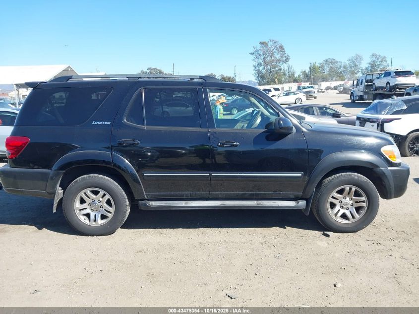 2006 Toyota Sequoia Limited V8 VIN: 5TDZT38AX6S274065 Lot: 43475354