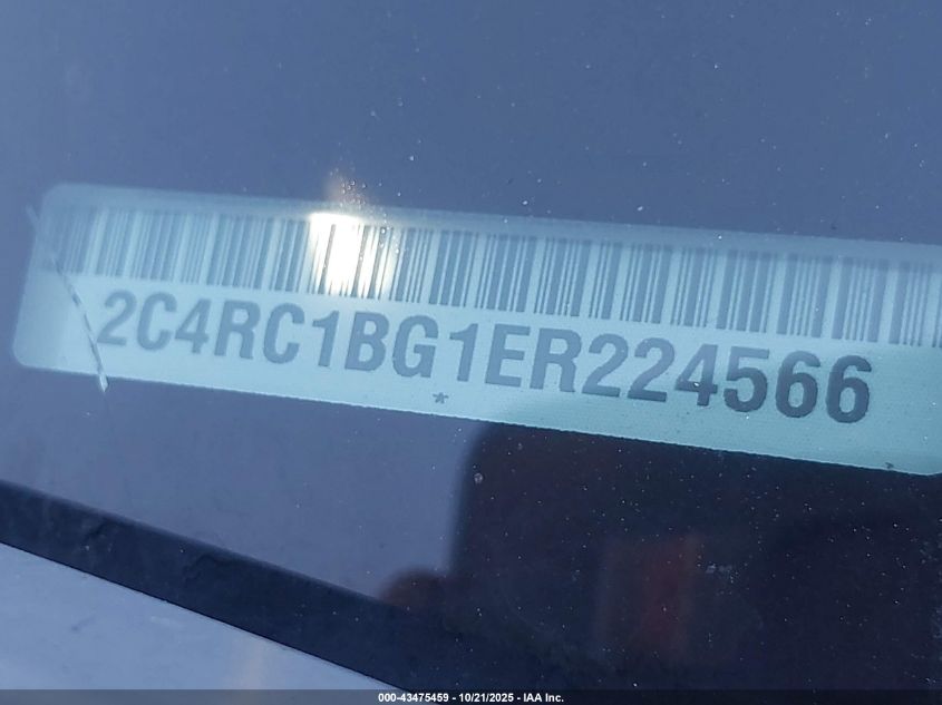 2014 Chrysler Town & Country Touring VIN: 2C4RC1BG1ER224566 Lot: 43475459