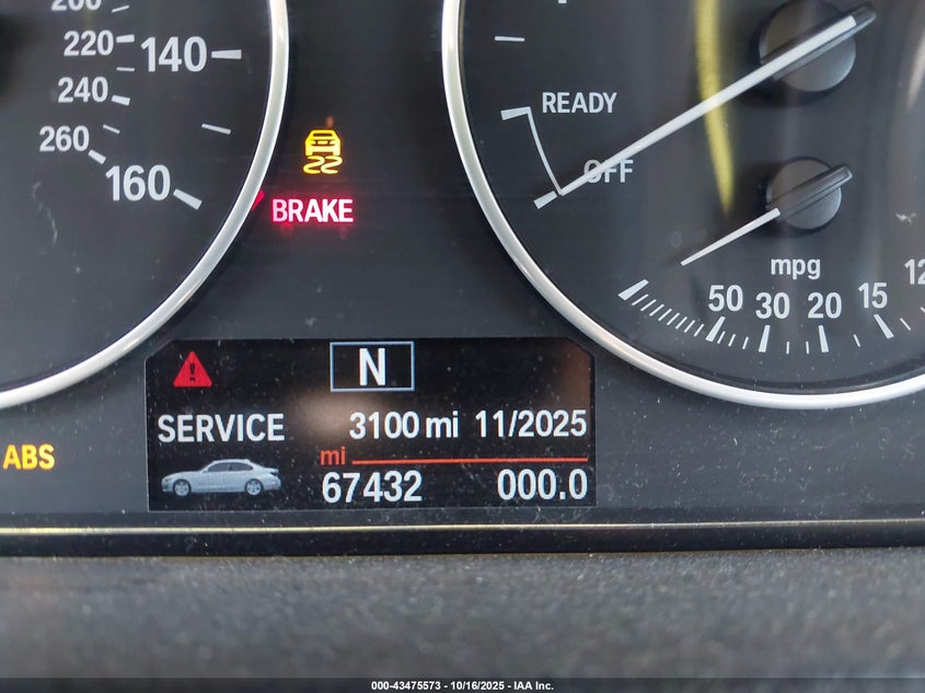 2016 BMW 320I WBA8E1G55GNU11318