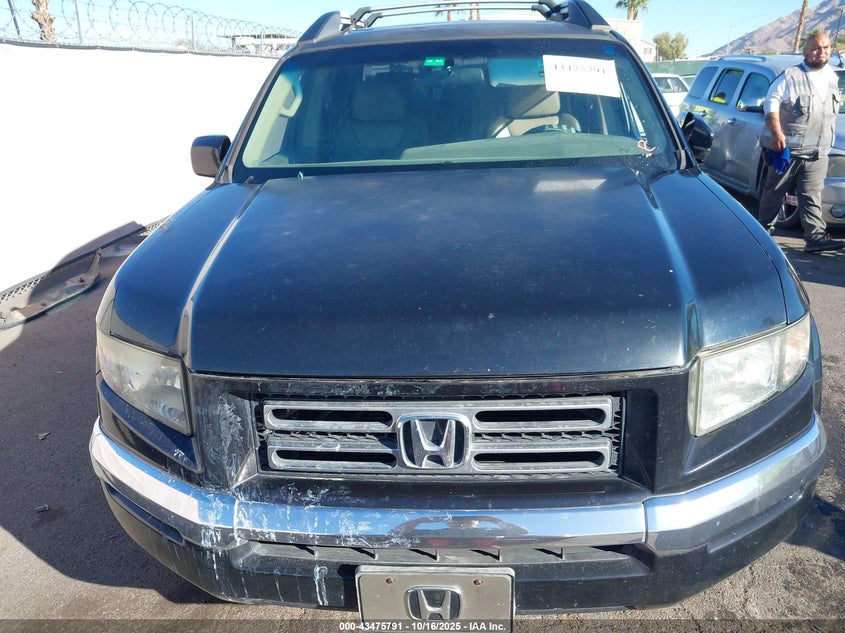 2006 Honda Ridgeline Rtl VIN: 2HJYK16516H530788 Lot: 43475791