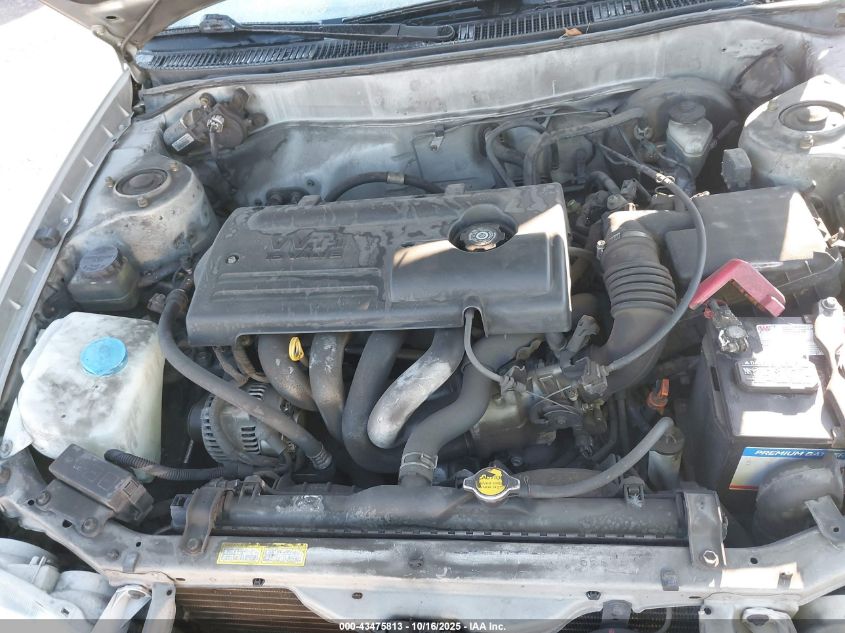 2002 Toyota Corolla Le VIN: 1NXBR12E32Z604758 Lot: 43475813