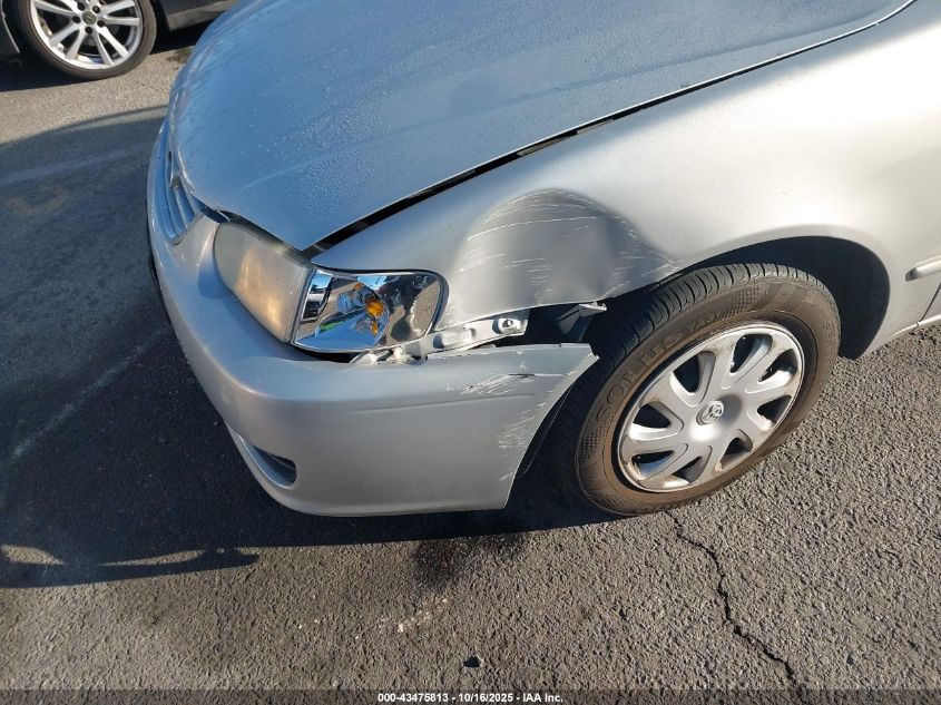 2002 Toyota Corolla Le VIN: 1NXBR12E32Z604758 Lot: 43475813