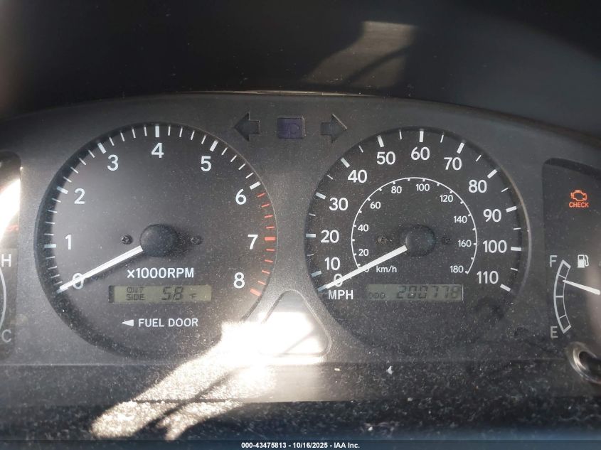 2002 Toyota Corolla Le VIN: 1NXBR12E32Z604758 Lot: 43475813