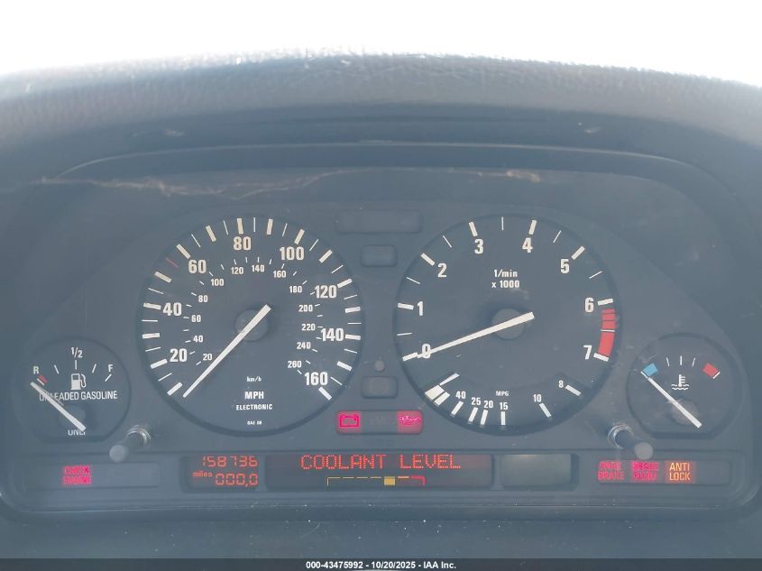 1990 BMW 535 I VIN: WBAHD1314LBF09616 Lot: 43475992