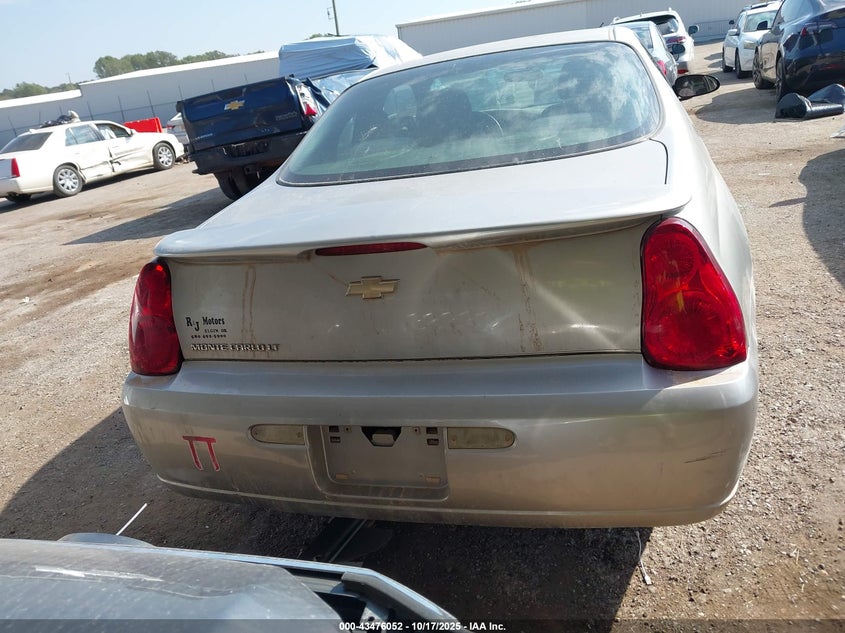 2006 Chevrolet Monte Carlo Lt VIN: 2G1WM15K769242242 Lot: 43476052