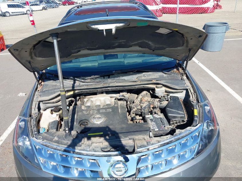 2006 Nissan Murano Sl VIN: JN8AZ08W26W535697 Lot: 43476222