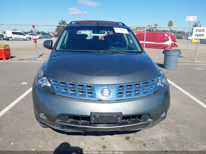 2006 Nissan Murano Sl VIN: JN8AZ08W26W535697 Lot: 43476222