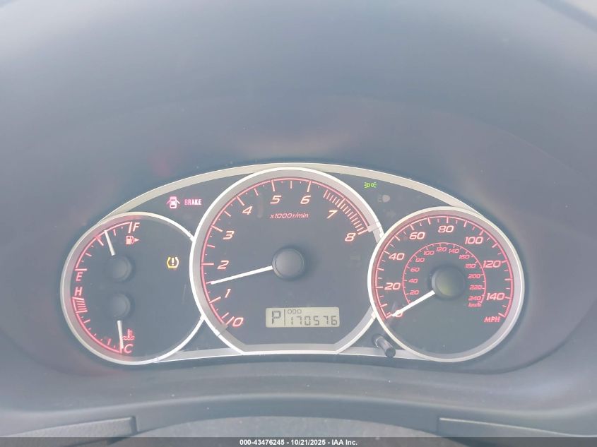 2008 Subaru Impreza Wrx VIN: JF1GH75658H833860 Lot: 43476245