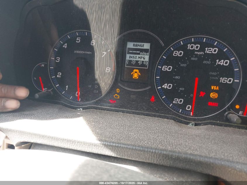 2008 Acura Tsx VIN: JH4CL96858C019156 Lot: 43476285