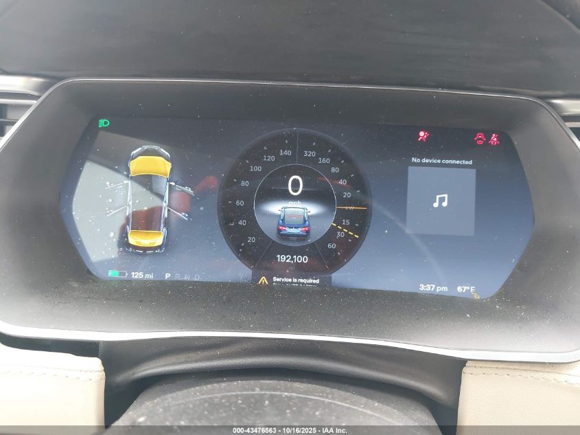 2014 Tesla Model S P85 VIN: 5YJSA1H15EFP42623 Lot: 43476563