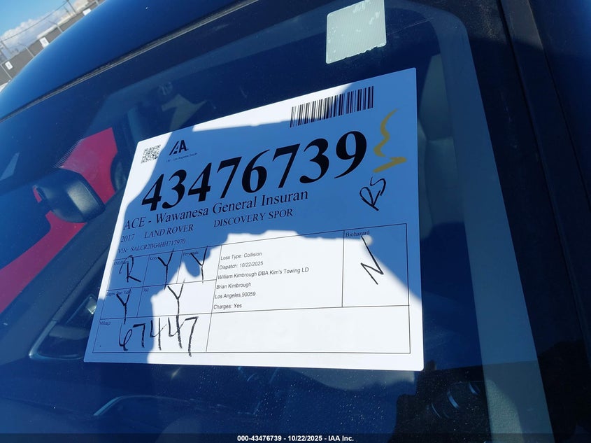 2017 LAND ROVER DISCOVERY SPORT HSE SALCR2BG4HH717970