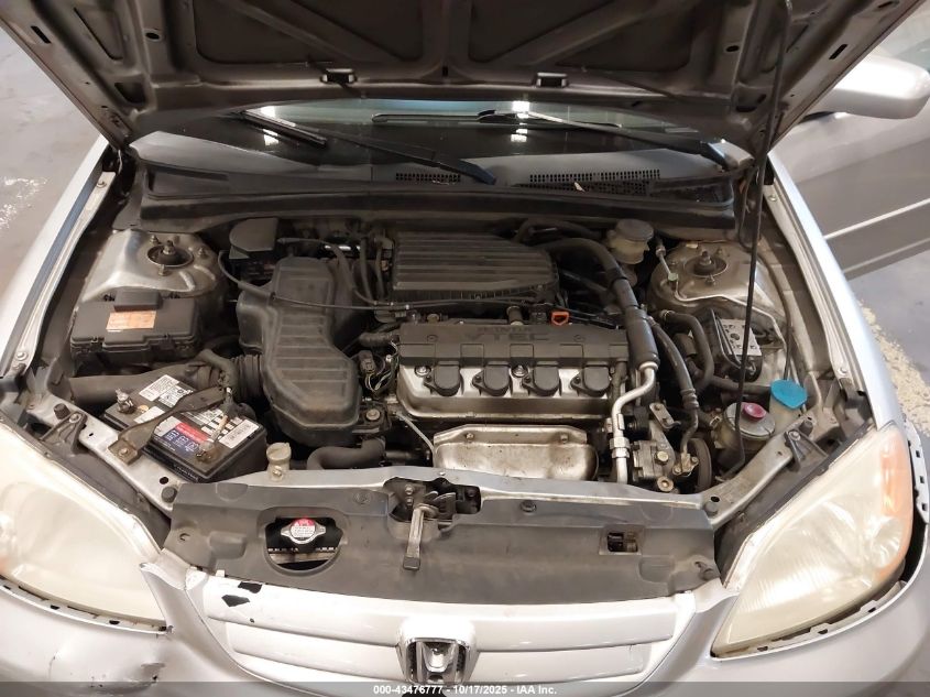 2003 Honda Civic Ex VIN: JHMES26733S000226 Lot: 43476777