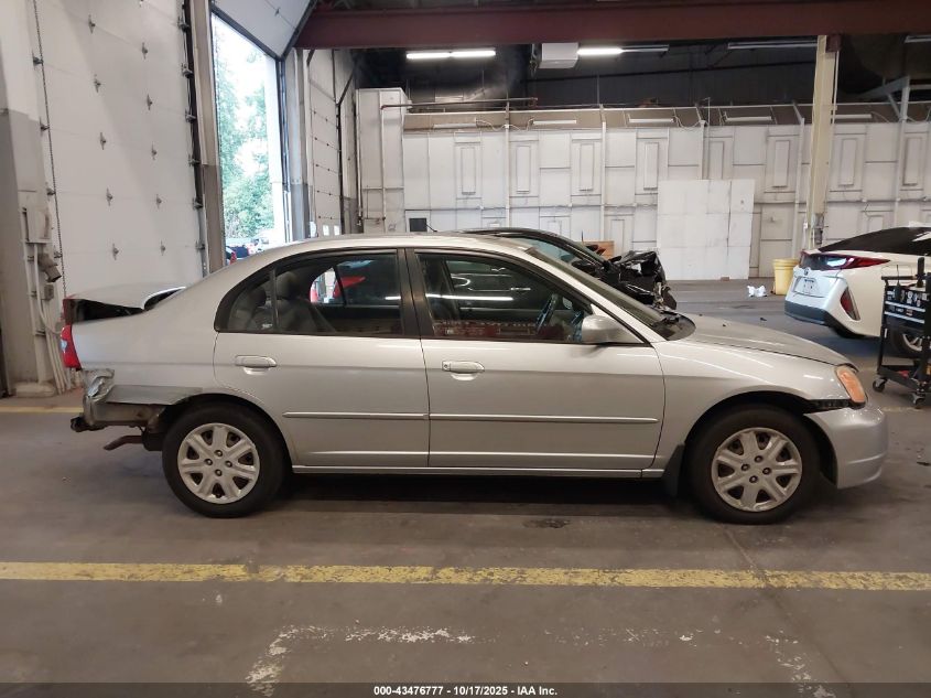 2003 Honda Civic Ex VIN: JHMES26733S000226 Lot: 43476777