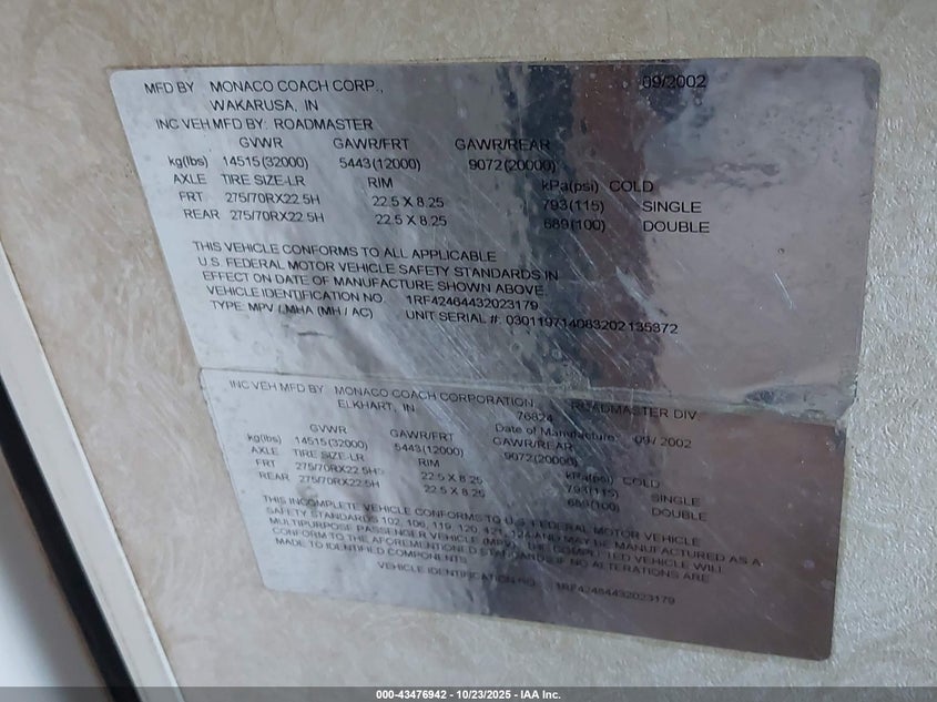1RF42464432023179 2003   photo no. 9