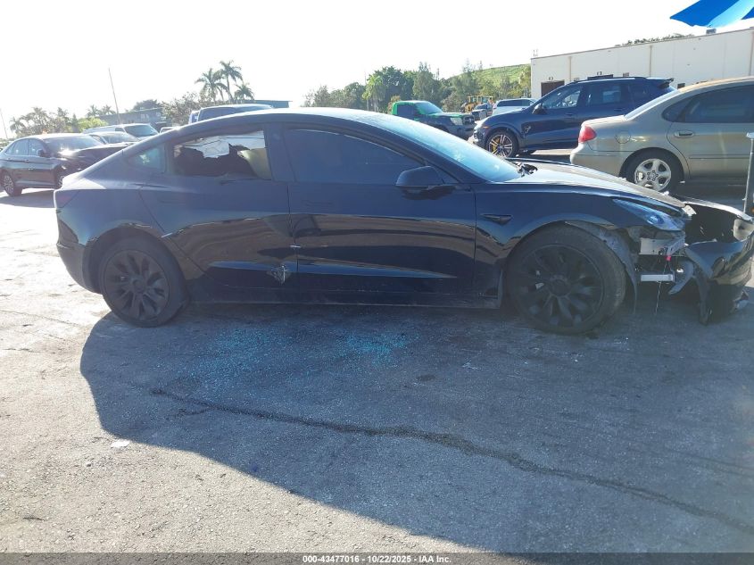 2023 Tesla Model 3 Rear-Wheel Drive VIN: 5YJ3E1EA5PF457209 Lot: 43477016