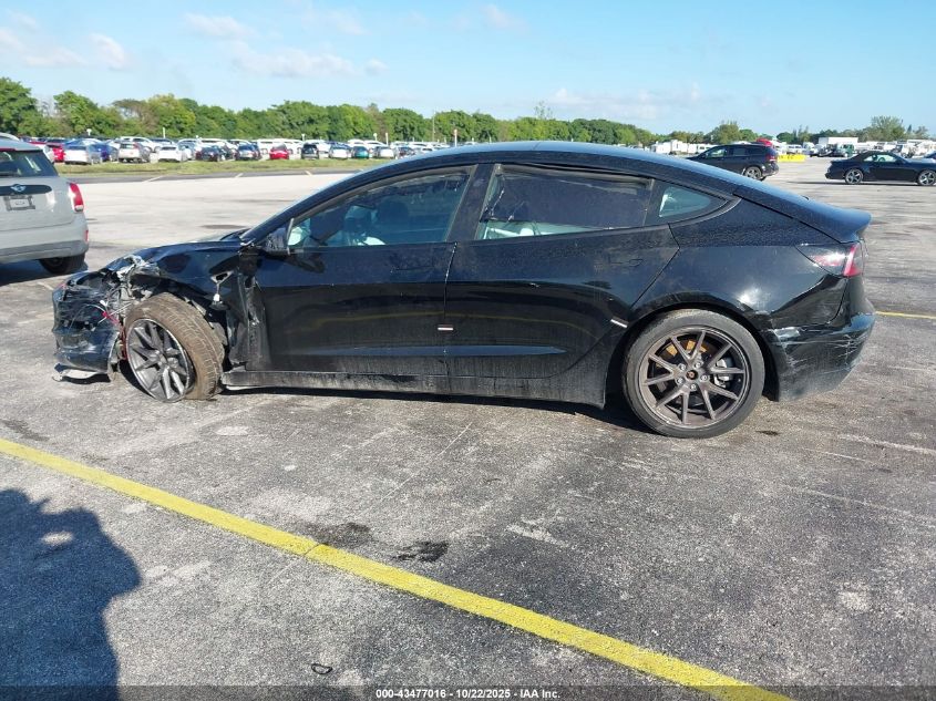 2023 Tesla Model 3 Rear-Wheel Drive VIN: 5YJ3E1EA5PF457209 Lot: 43477016