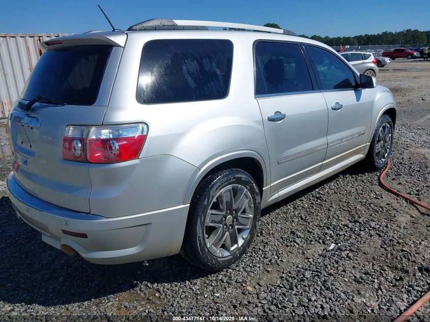 Vin: 1gkkrted0cj150950, lot: 43972084, gmc acadia denali 20124