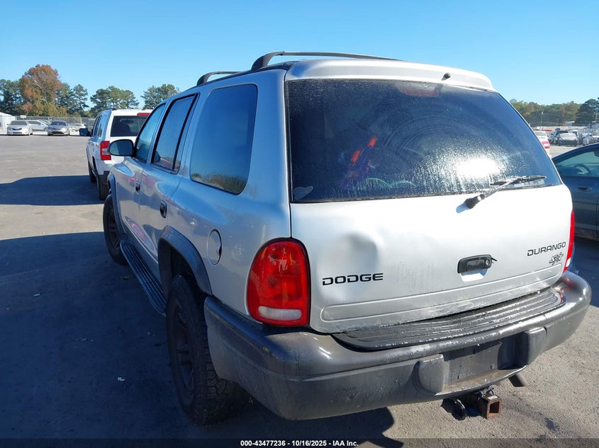 2003 Dodge Durango Sport/Sxt silver suv gasoline 1D4HS38N73F522059 photo #4