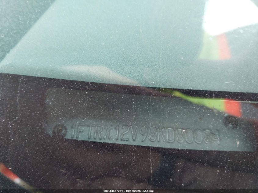 2008 Ford F-150 Fx2/Xlt VIN: 1FTRX12V98KD80084 Lot: 43477271