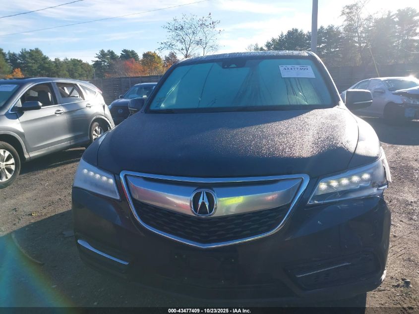 2016 Acura Mdx Technology Acurawatch Plus Packages/Technology Package VIN: 5FRYD4H42GB036384 Lot: 43477409