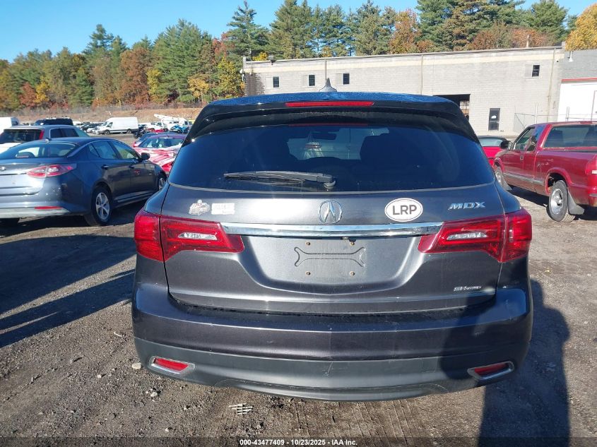 2016 Acura Mdx Technology Acurawatch Plus Packages/Technology Package VIN: 5FRYD4H42GB036384 Lot: 43477409