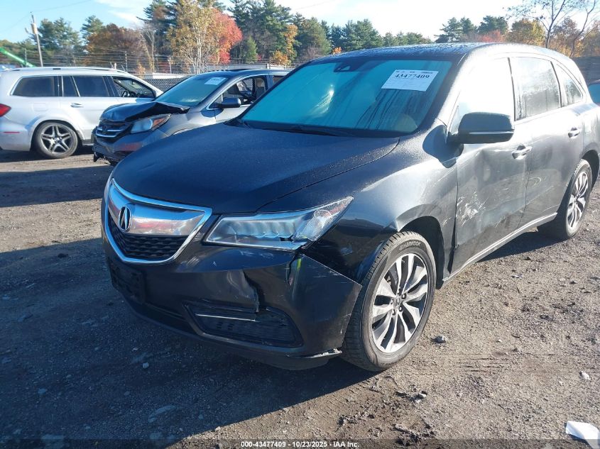 2016 Acura Mdx Technology Acurawatch Plus Packages/Technology Package VIN: 5FRYD4H42GB036384 Lot: 43477409