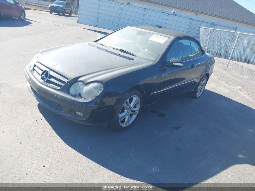 2008 Mercedes-Benz Clk 350 black cabrio gasoline WDBTK56FX8F251549 photo #3