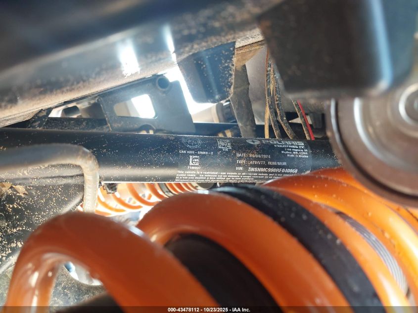 2024 Polaris Rzr Xp 4 1000 Premium VIN: 3NSNMC998RF040868 Lot: 43478112