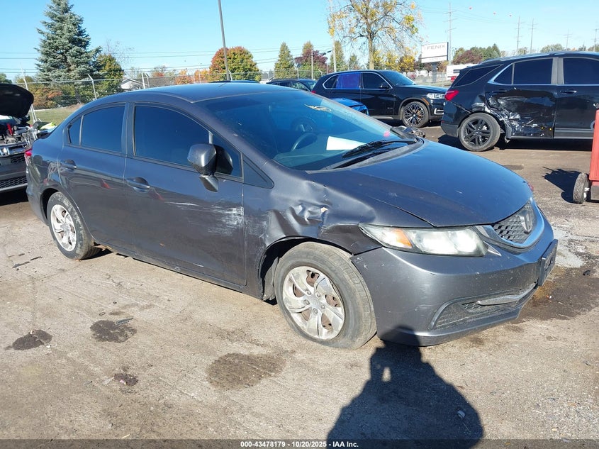 2013 HONDA CIVIC LX 2HGFB2F50DH598533