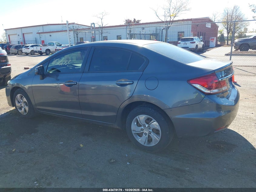2013 HONDA CIVIC LX 2HGFB2F50DH598533