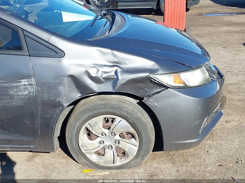 2013 HONDA CIVIC LX 2HGFB2F50DH598533