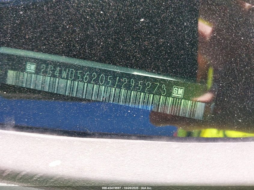 2005 Buick Lacrosse Cxl VIN: 2G4WD562051295273 Lot: 43478597