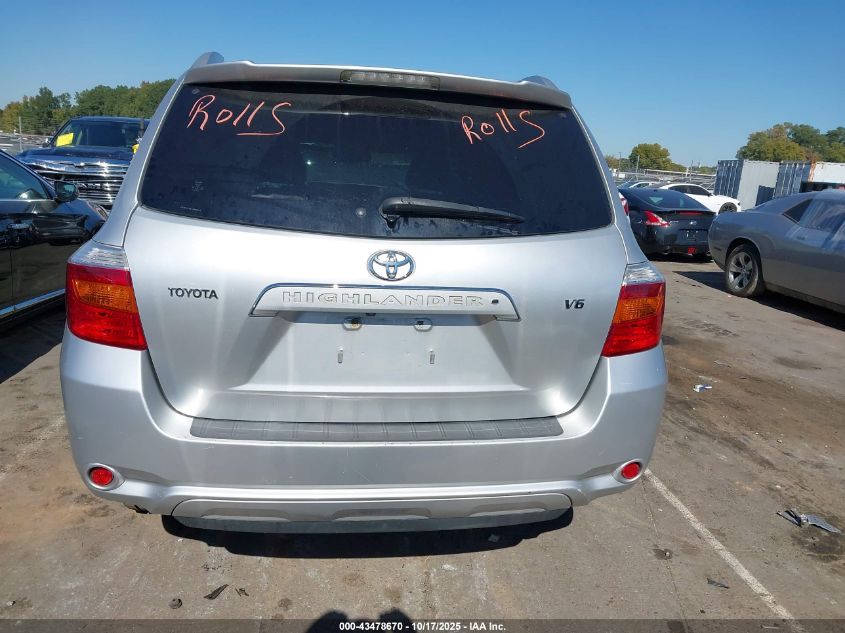 2009 Toyota Highlander Limited VIN: JTEDS42A192088711 Lot: 43478670