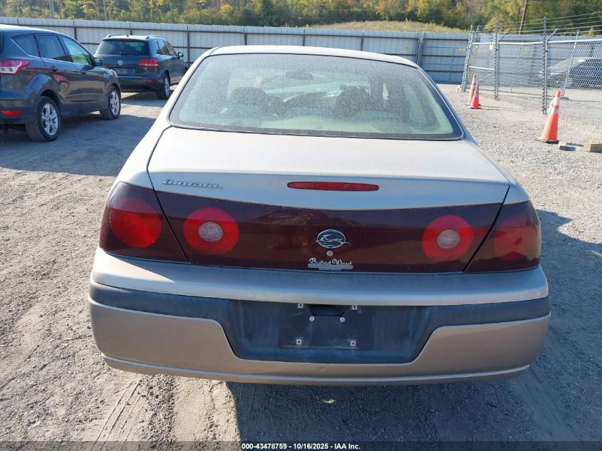 2002 Chevrolet Impala VIN: 2G1WF55EX29373574 Lot: 43478759