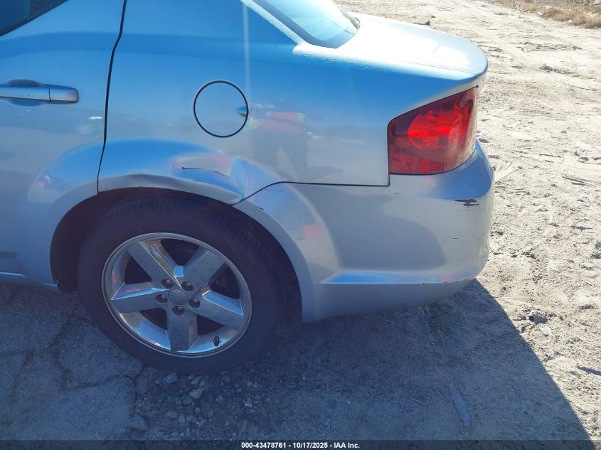 2013 Dodge Avenger Se VIN: 1C3CDZAB7DN602820 Lot: 43478761