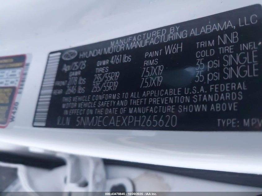 2023 HYUNDAI TUCSON LIMITED 5NMJECAEXPH265620