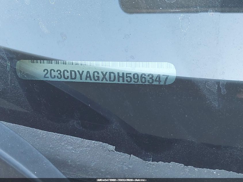 2013 Dodge Challenger Sxt VIN: 2C3CDYAGXDH596347 Lot: 43478966