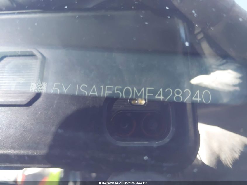 2021 Tesla Model S Long Range Dual Motor All-Wheel Drive VIN: 5YJSA1E50MF428240 Lot: 43479104