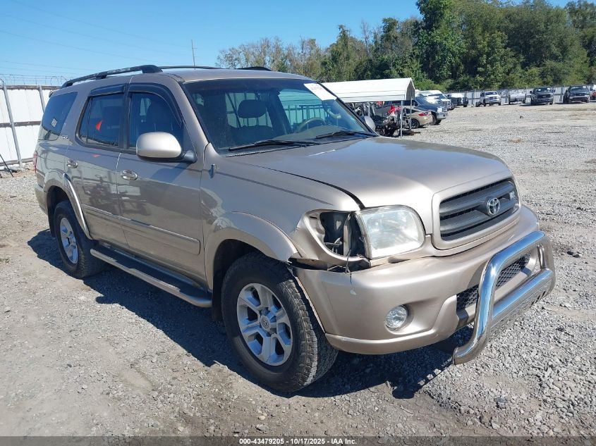 2002 Toyota Sequoia Sr5 V8 VIN: 5TDZT34A92S124299 Lot: 43479205