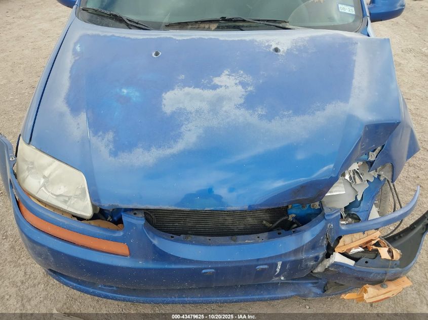 2006 Chevrolet Aveo Ls VIN: KL1TD66606B554501 Lot: 43479625