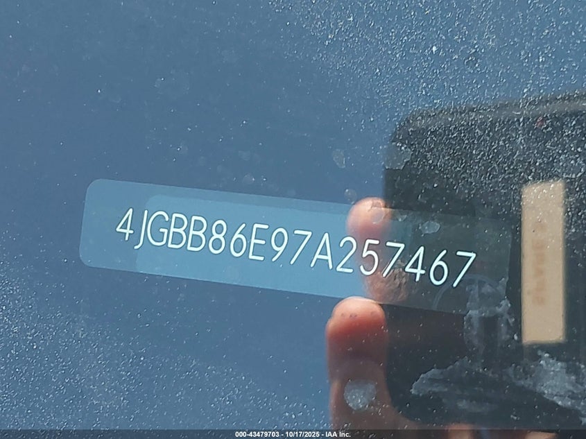 2007 Mercedes-Benz Ml 350 4Matic VIN: 4JGBB86E97A257467 Lot: 43479703