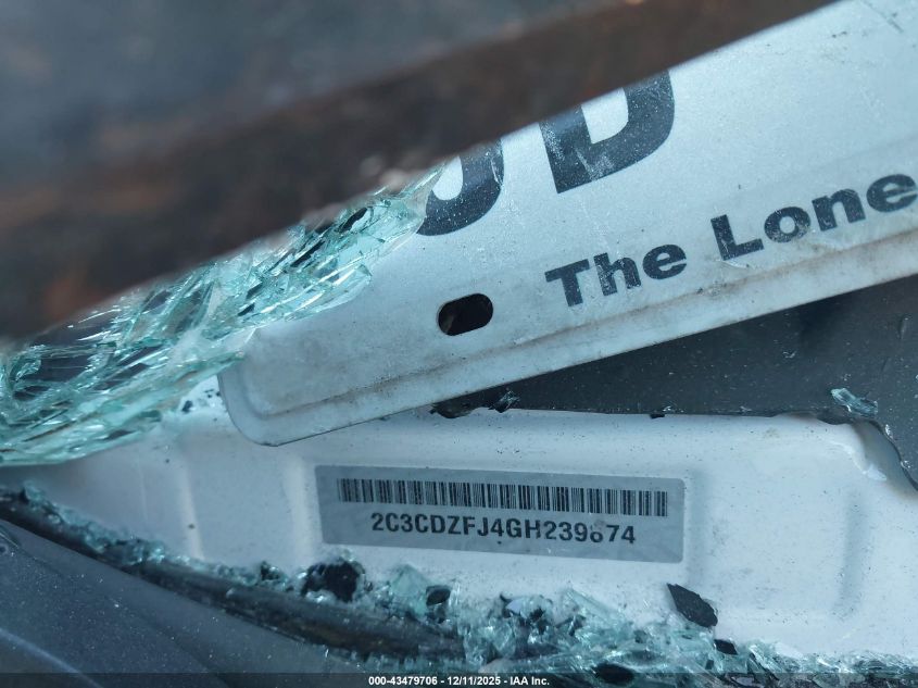 2016 Dodge Challenger 392 Hemi Scat Pack Shaker VIN: 2C3CDZFJ4GH239874 Lot: 43479706