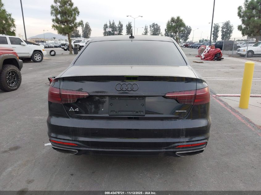2023 Audi A4 Premium Plus 45 Tfsi S Line Quattro S Tronic VIN: WAUEAAF49PN014346 Lot: 43479721