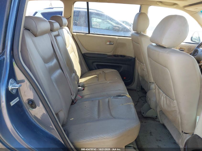 2002 Toyota Highlander Limited V6 VIN: JTEHF21A220052216 Lot: 43479743