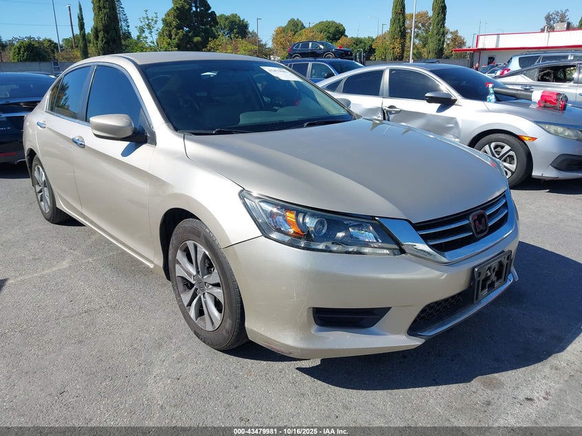 2015 Honda Accord Lx beige sedan gasoline 1HGCR2F33FA227963 photo #1