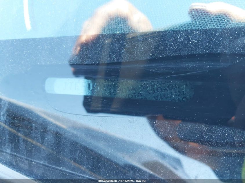 2021 Toyota 4Runner Sr5 VIN: JTEEU5JR2M5240501 Lot: 43480408