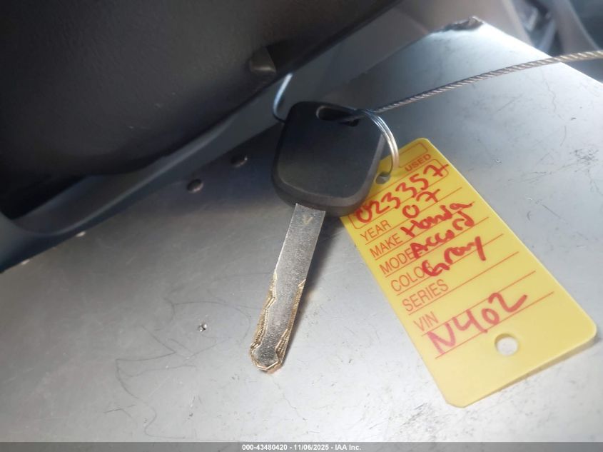 2007 Honda Accord 3.0 Ex VIN: 1HGCM66547A023357 Lot: 43480420