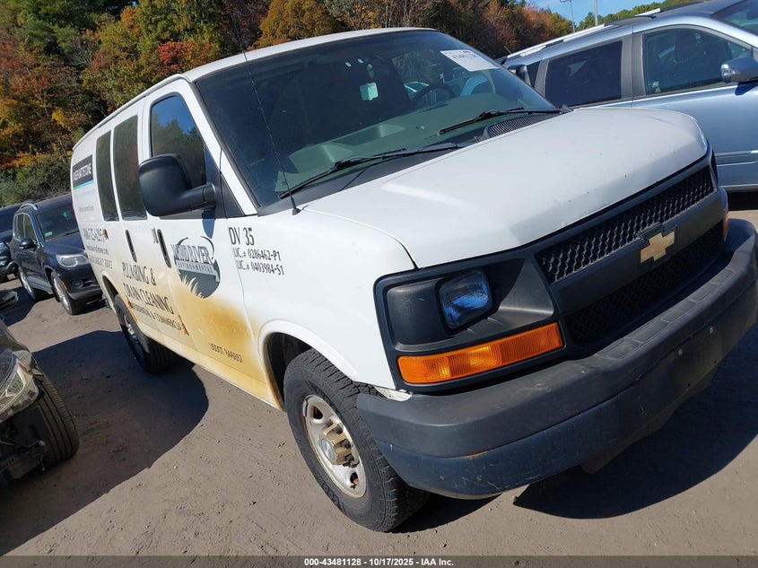 2015 CHEVROLET EXPRESS 2500 WORK VAN - 1GCWGFCF8F1278866