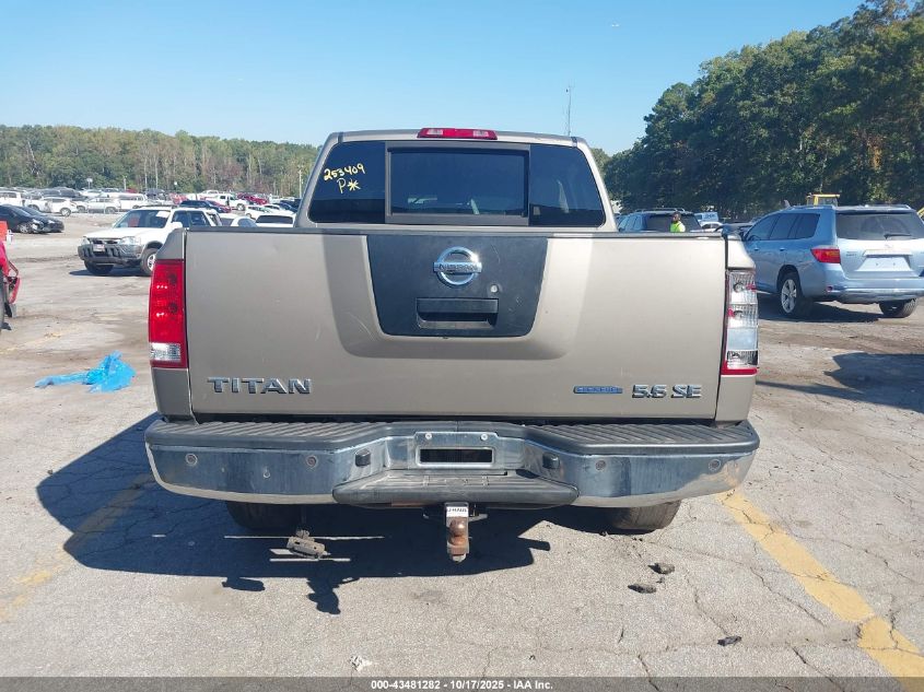 2008 Nissan Titan Xe VIN: 1N6BA07D78N342572 Lot: 43481282